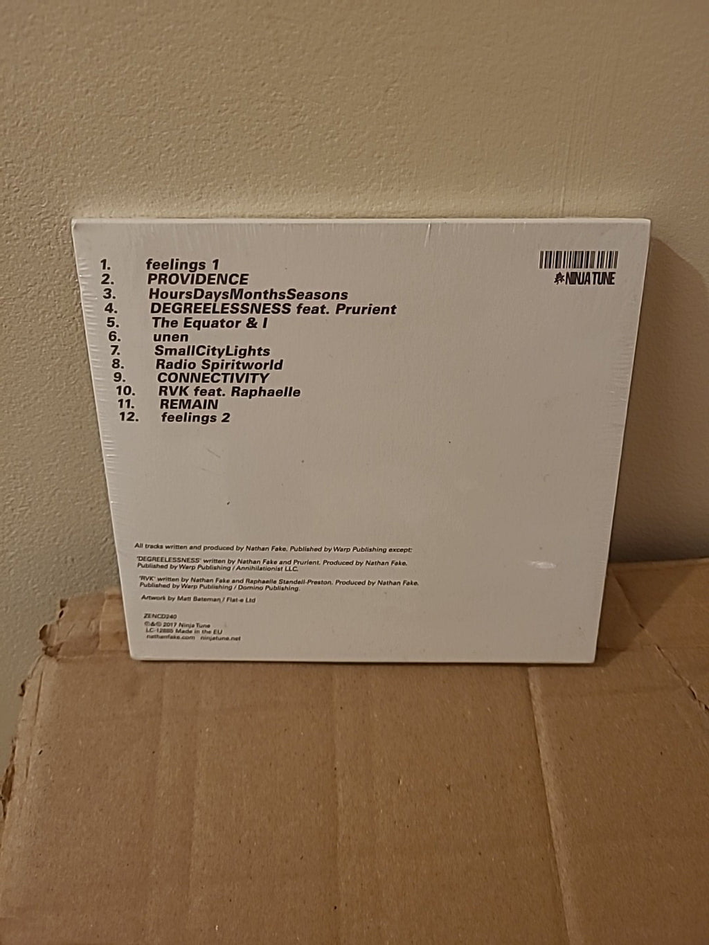 Providence by Nathan Fake (CD, 2017)