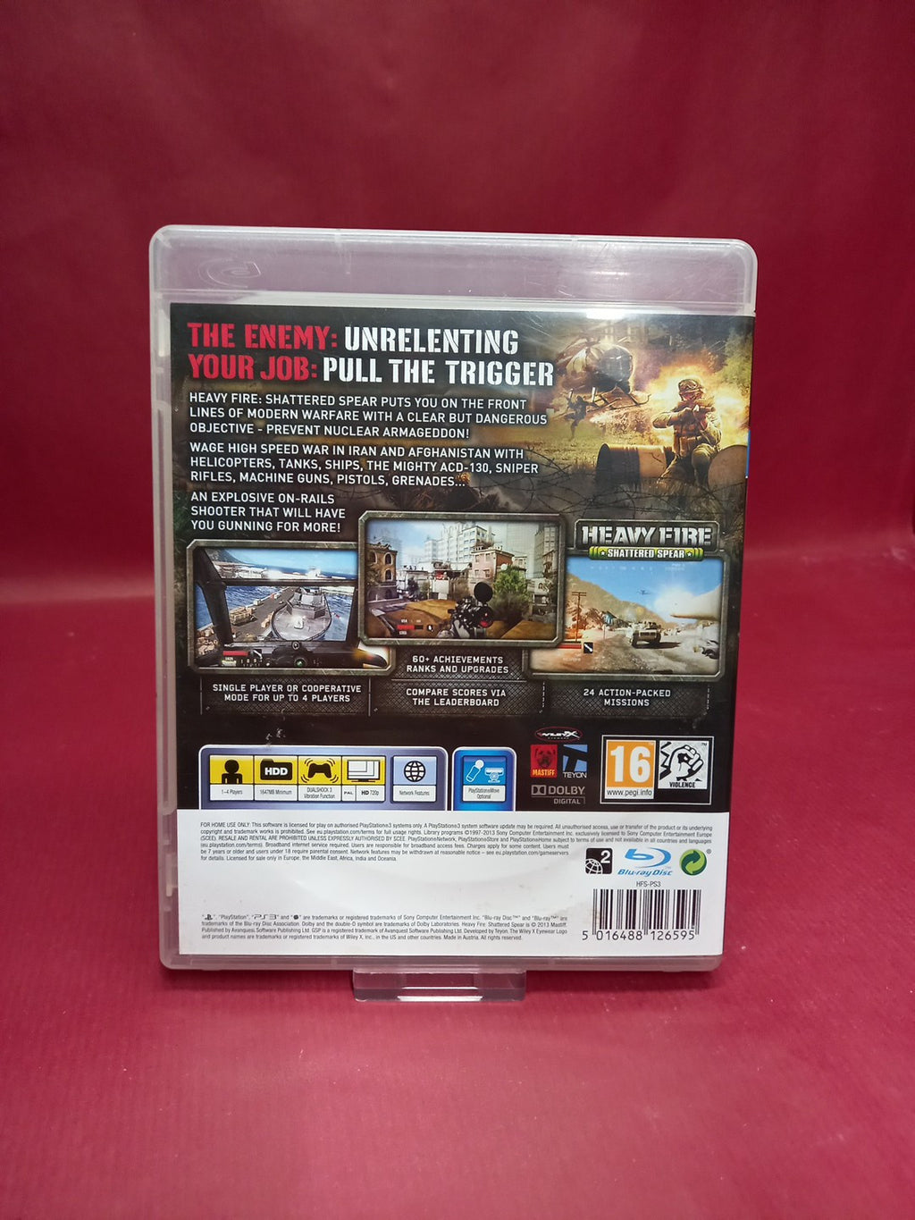 Heavy Fire: Shattered Spear (Sony PlayStation 3, 2013) - UK - PAL