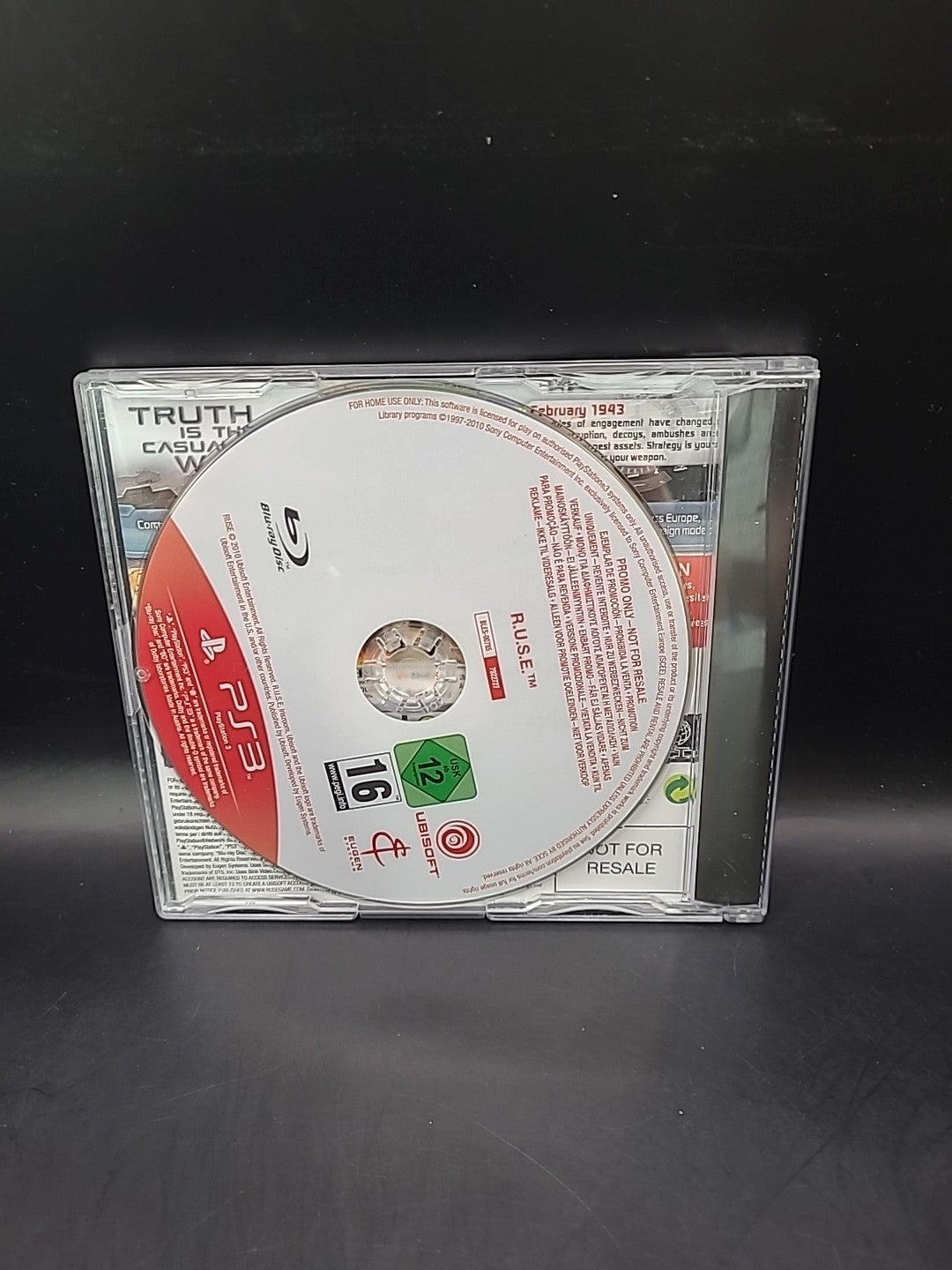 R.U.S.E PS3 Promotional Promo Game