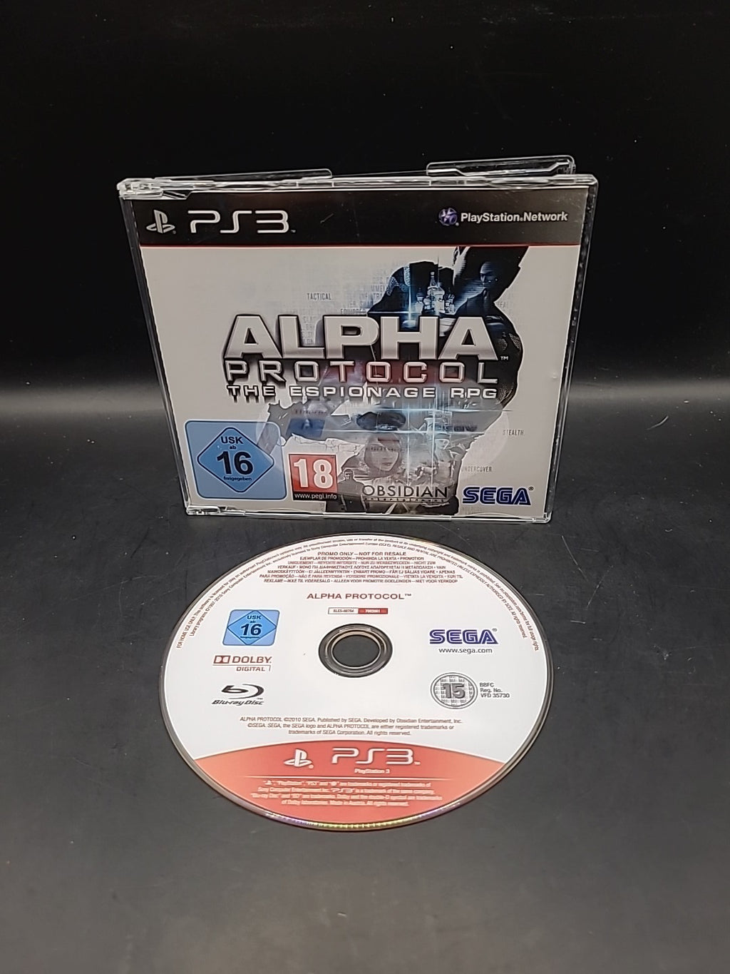 Alpha Protocol The Espionage RPG PS3 Promotional Promo Game