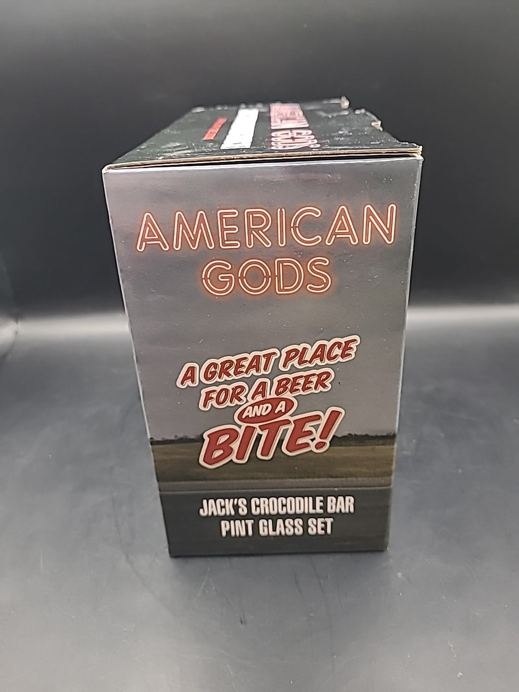 American Gods Jack's Crocodile Bar Pint Glass Set