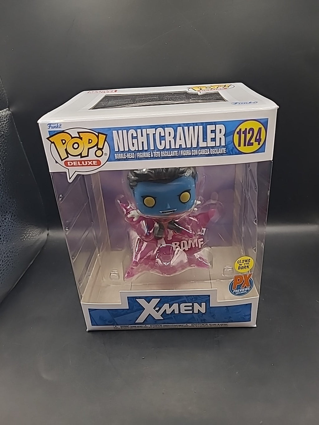 Funko Pop! Deluxe X-Men - Nightcrawler Exclusive Figure Teleporting GLOWS #1124