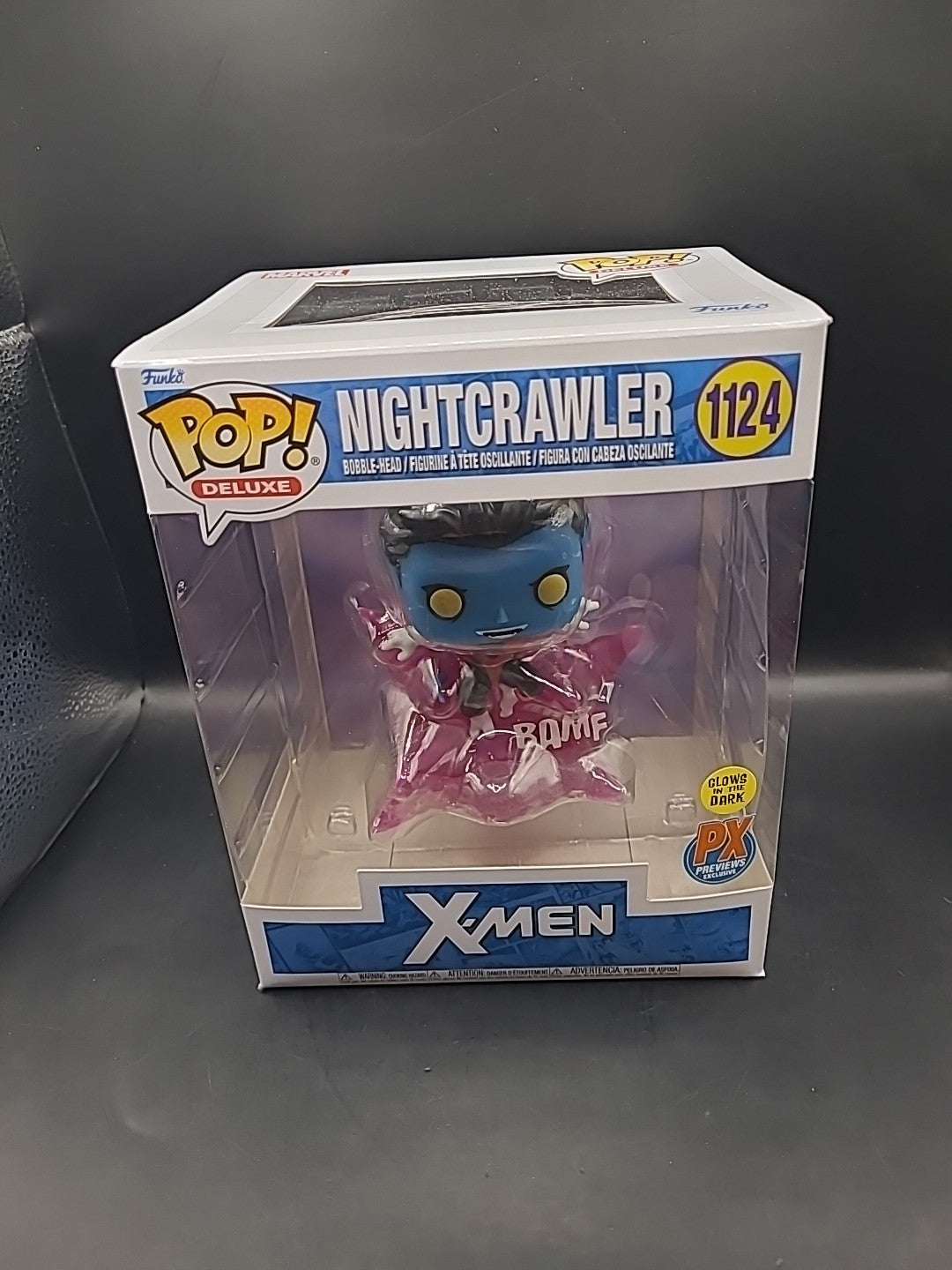 Funko Pop! Deluxe X-Men - Nightcrawler Exclusive Figure Teleporting GLOWS #1124
