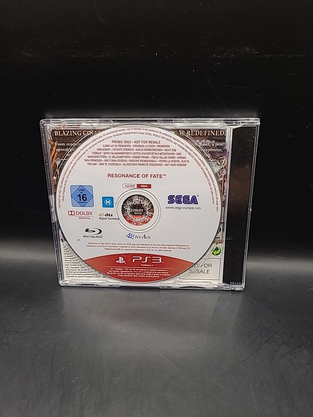 Resonance of Fate PS3 Promo Promotional VGC UK PAL RARE