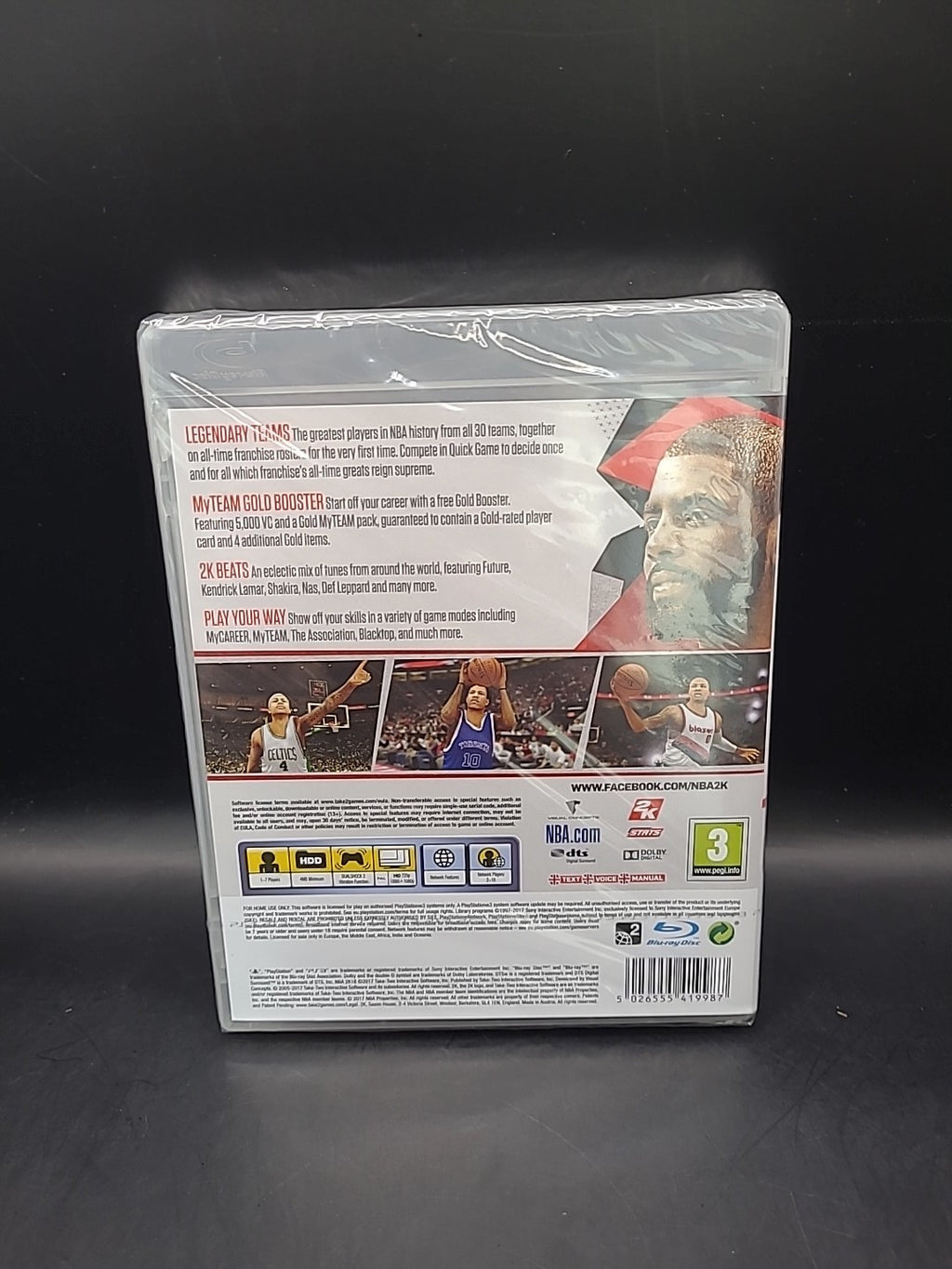 NBA 2K18 (Playstation 3 PS3 Game) PAL - New & Sealed