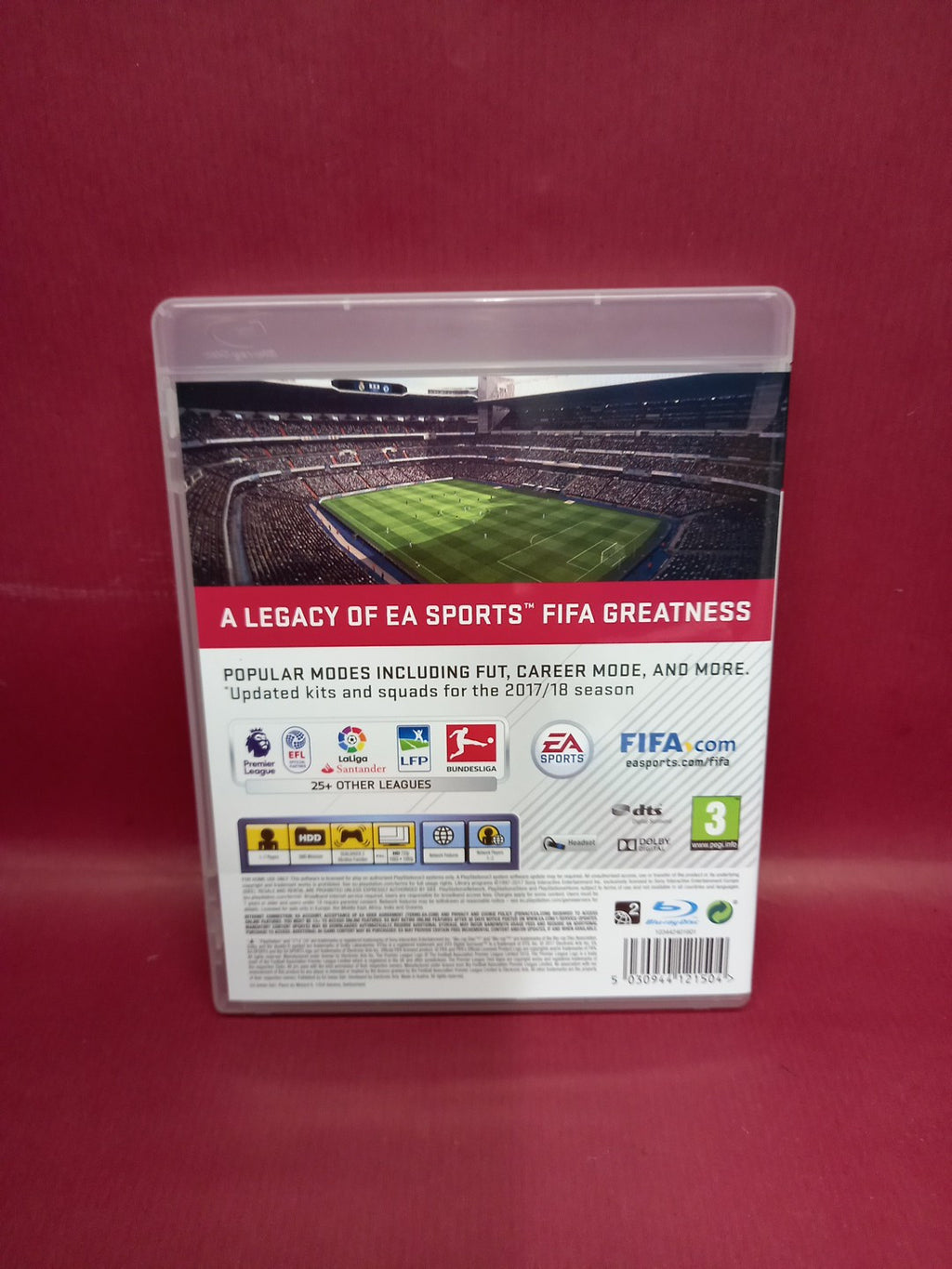 FIFA 18 - Legacy Edition - Sony PlayStation PS3 Game 