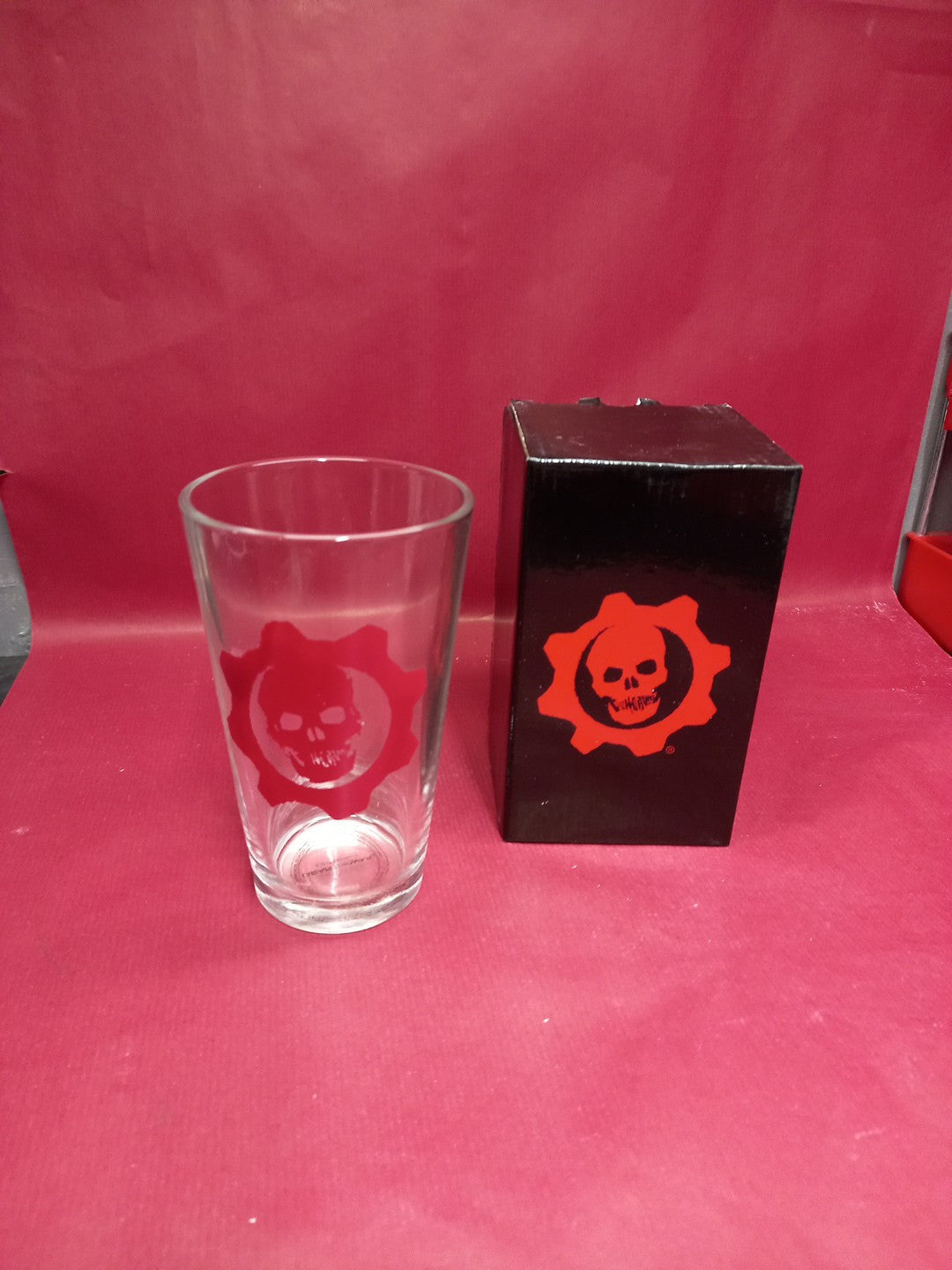 Gears of War Drinking Glass Tumbler Pint size - Loot Gaming - RARE