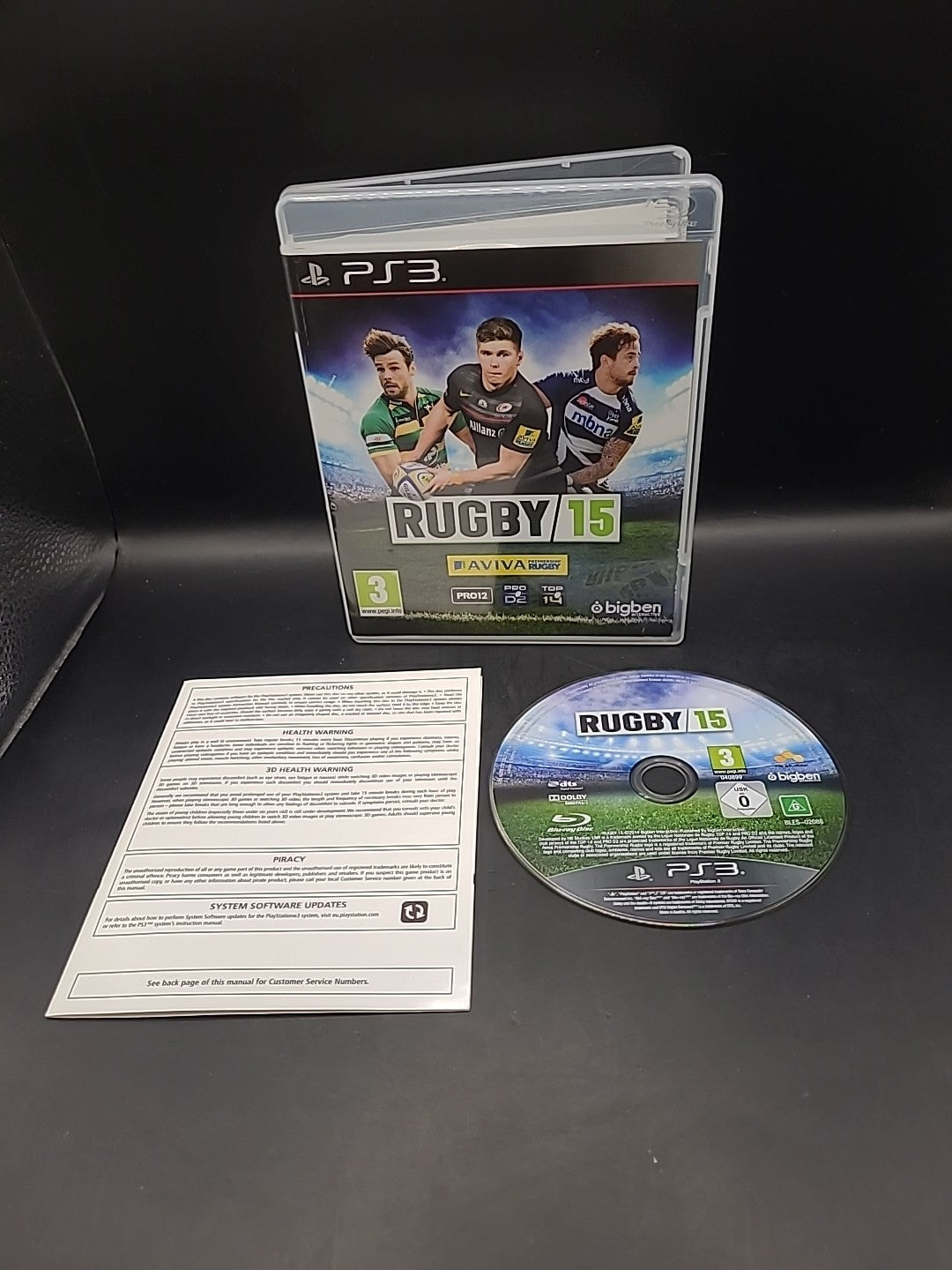 Rugby 15 Playstation PS3 Video Game PAL