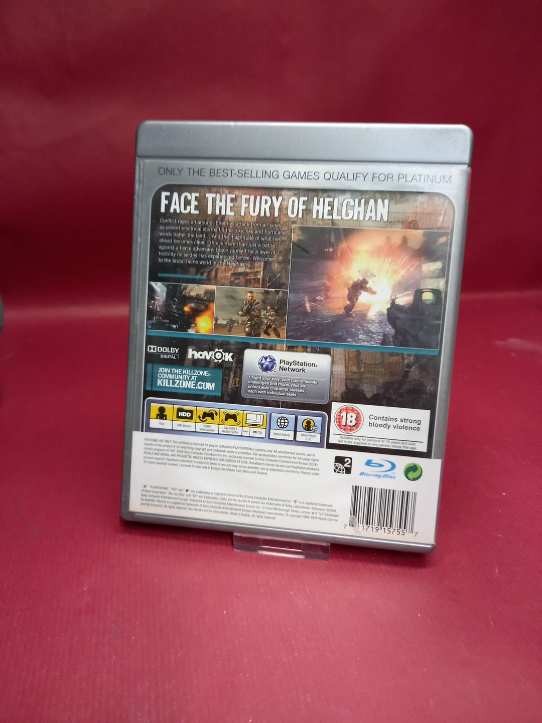 Killzone 2 -- Platinum Edition (Sony PlayStation 3, 2009) - European Version