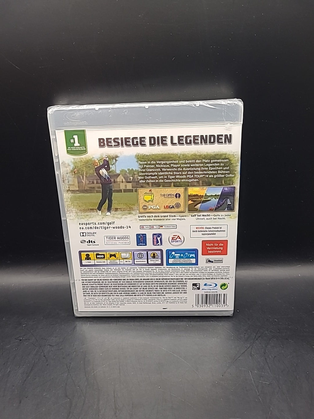 Tiger Woods PGA Tour 14 PS3 Game - New & Sealed - German Version