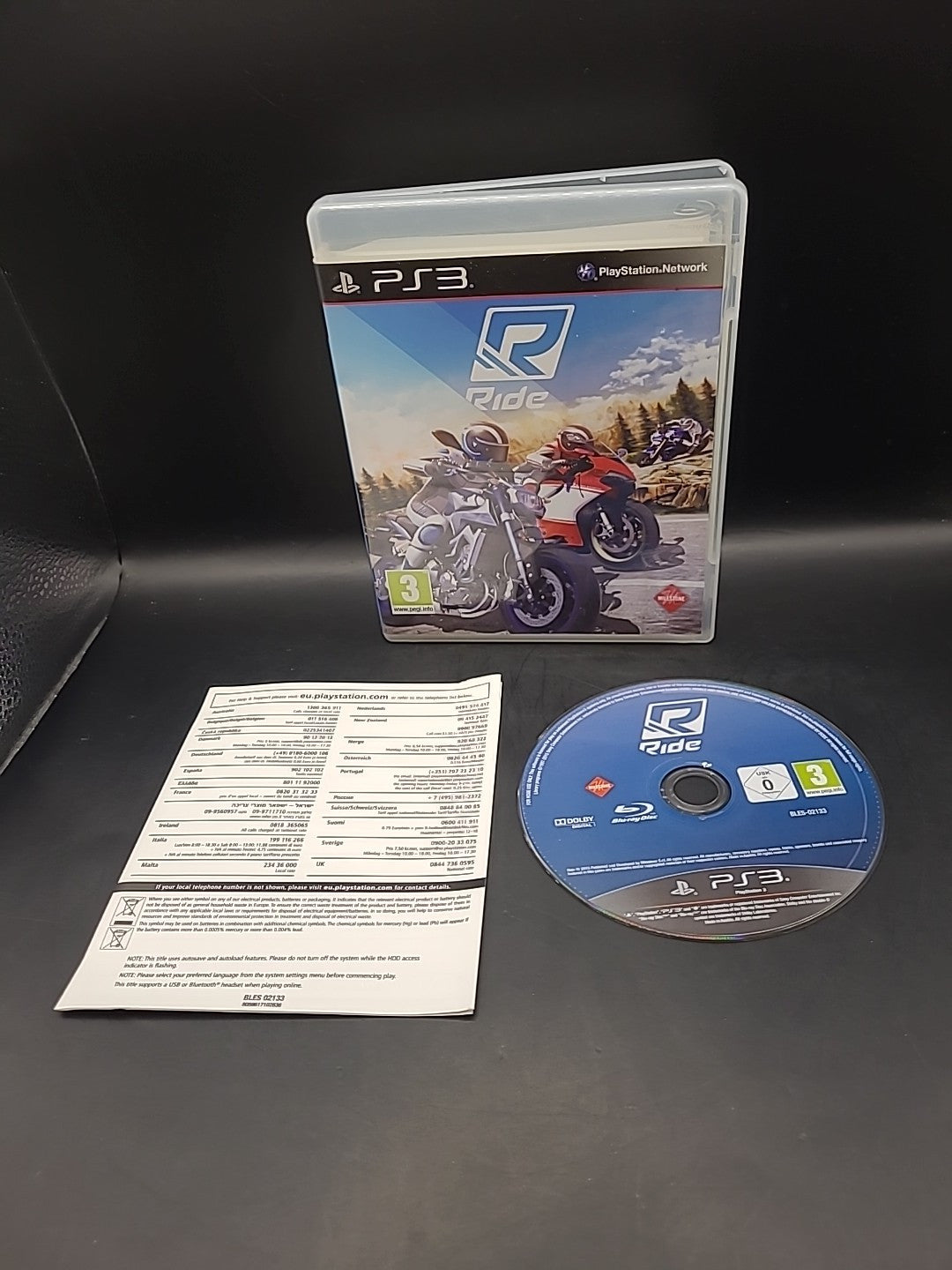 RIDE PlayStation 3 game PS3 - PAL