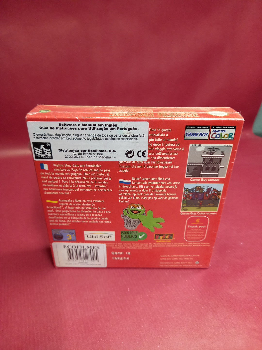 Sesame Street: The Adventures Of Elmo In Grouchland - Nintendo Gameboy Color...