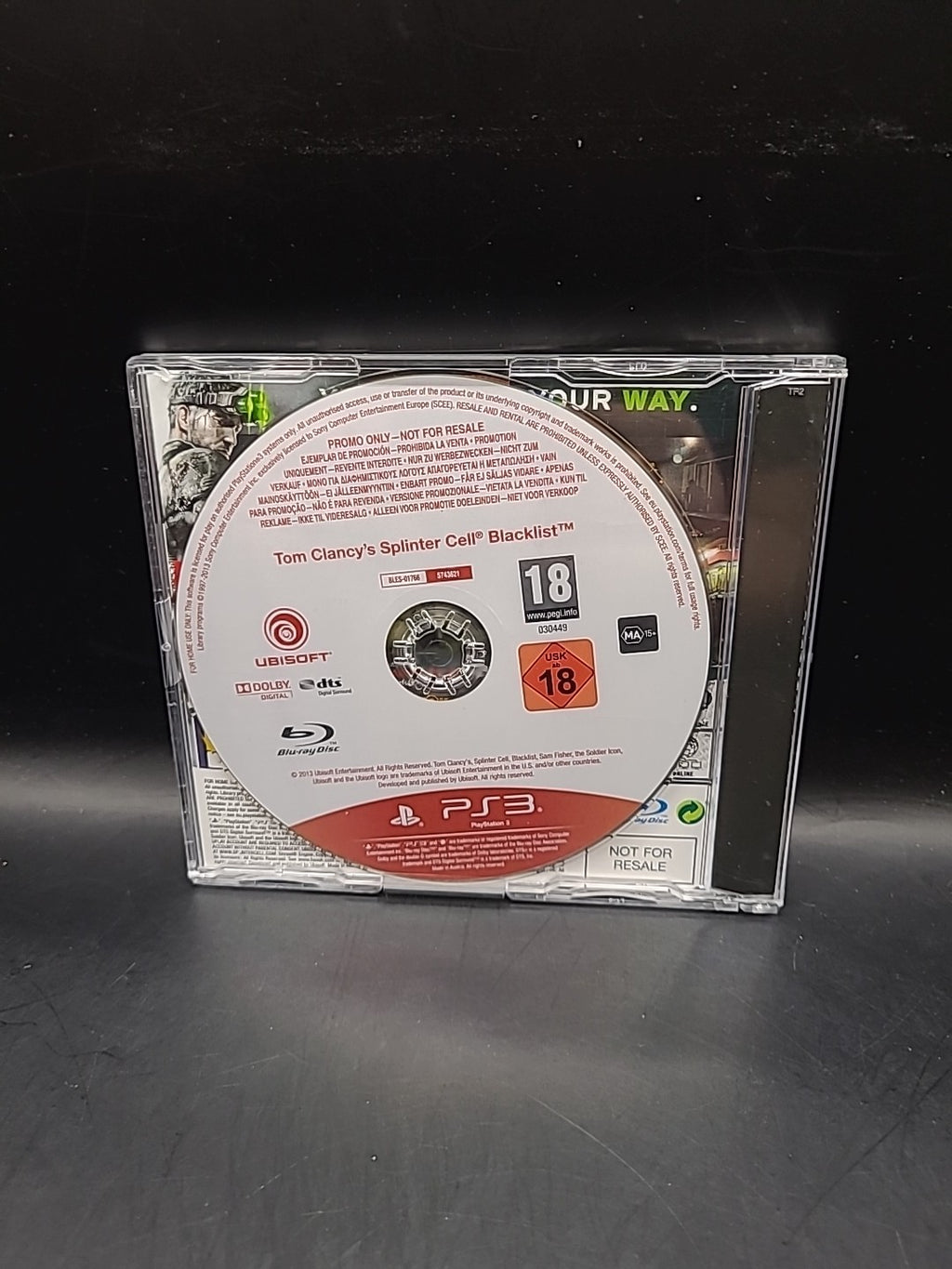 Tom Clancy's Splinter Cell Blacklist PS3 Promotional Promo
