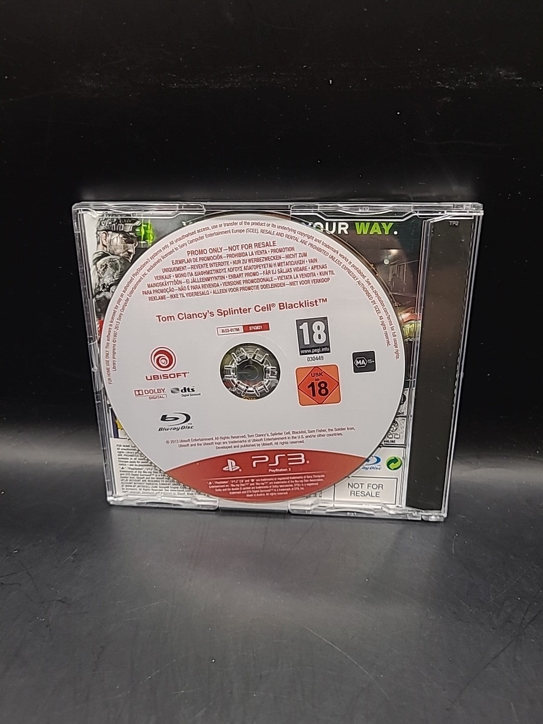 Tom Clancy's Splinter Cell Blacklist PS3 Promotional Promo