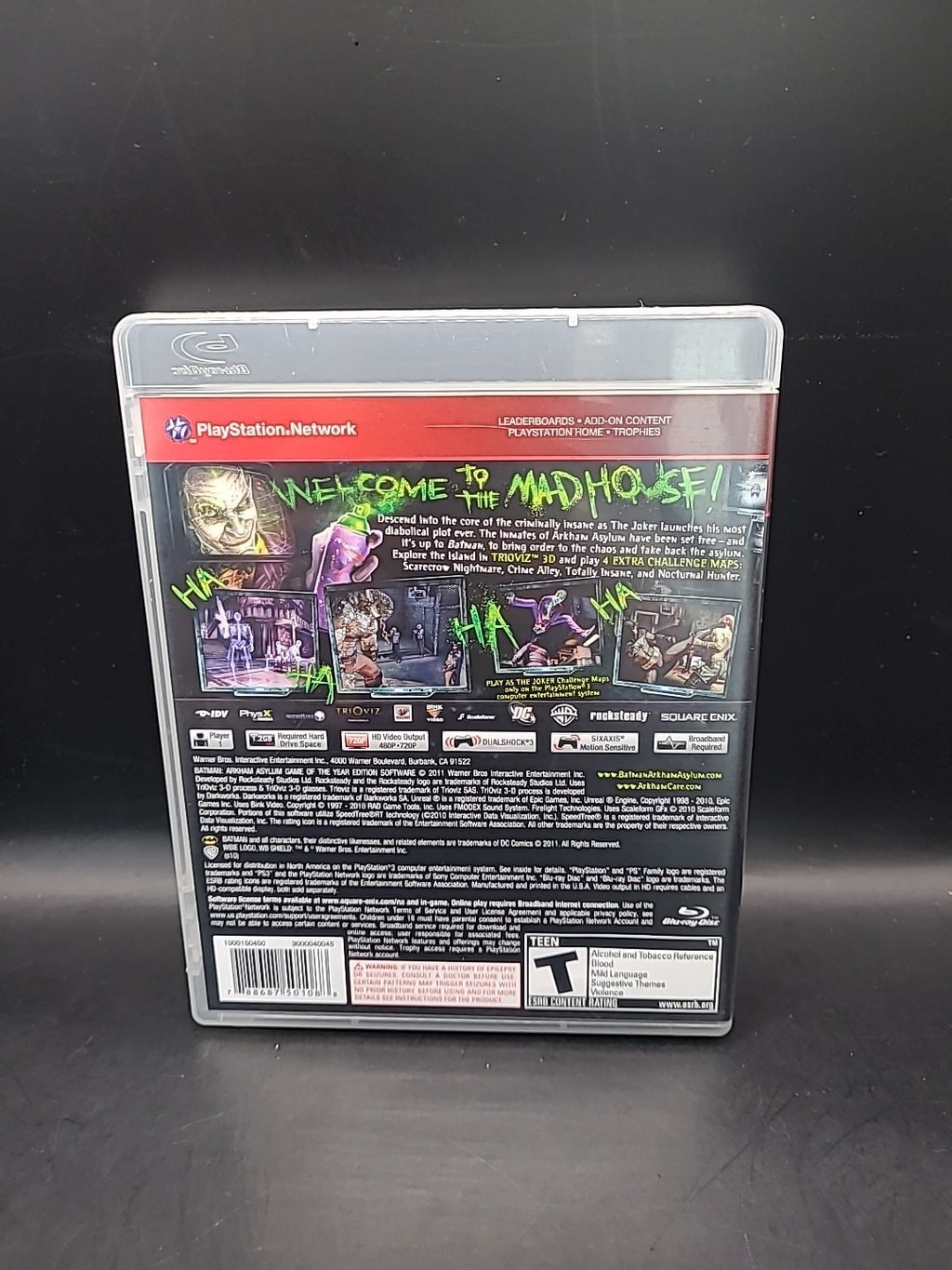 Batman Arkham Asylum GOTY Edition Greatest Hits - NTSC Region 1