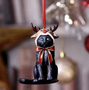 Nemesis Now Reindeer Cat Hanging Ornament