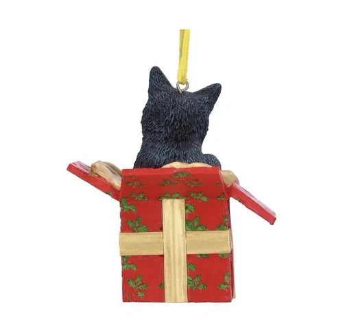 Nemesis Now Lisa Parker Present Black Cat Hanging Ornament
