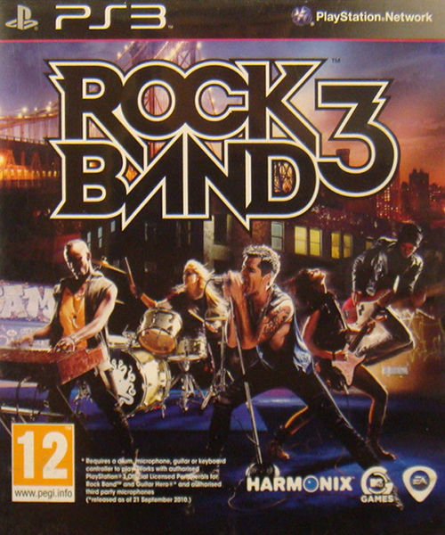 Rock Band 3 (Sony PlayStation 3, 2010) PS3 - PAL