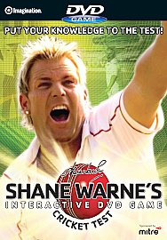 Shane Warne's Cricket Test (new and sealed DVD game , 2006)