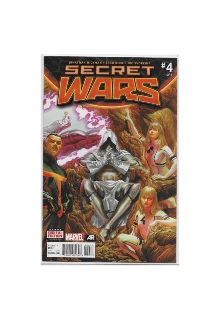 2015 Marvel Secret Wars Comic #4 Captain America Action Figure Variant Cover